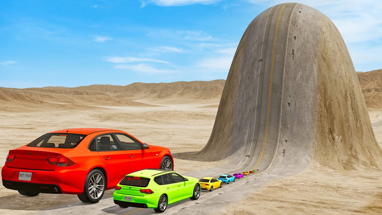 Epic Showdown: Small to Giant Cars vs. Massive Bulge in BeamNG.drive 🚗💥