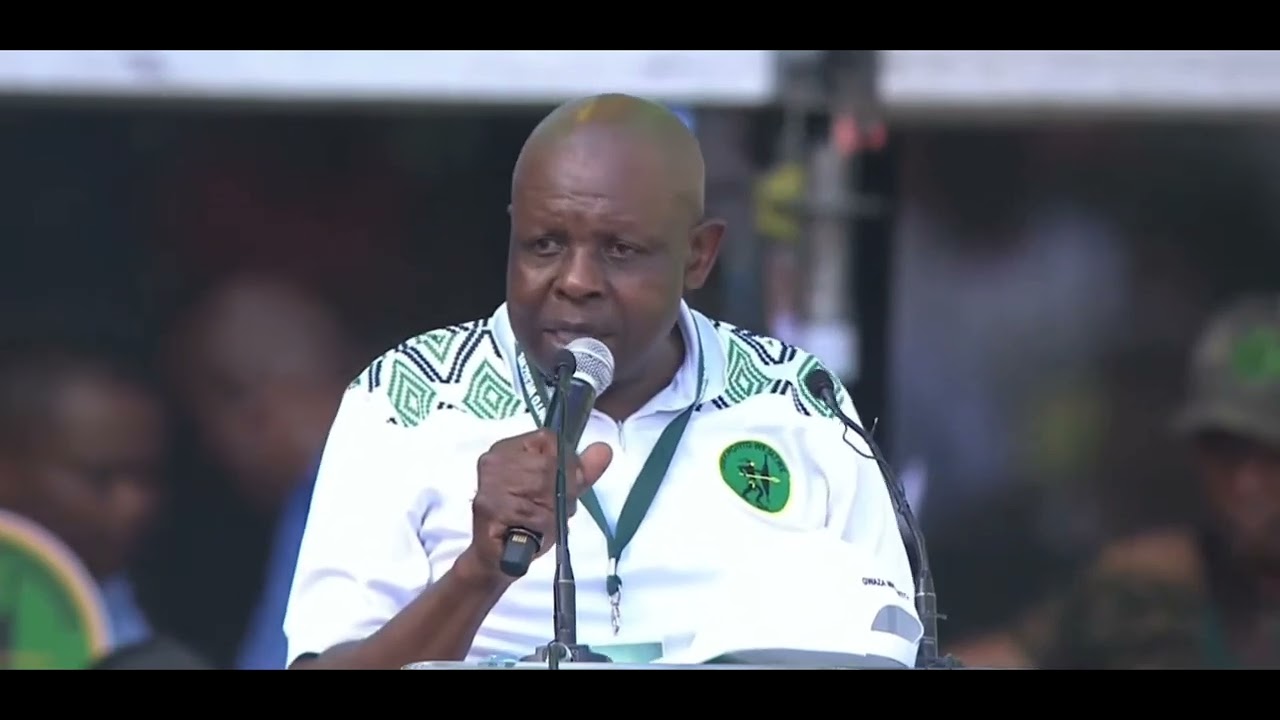 Floyd Shivambu and Dr. John Hlophe at MK Party 1-Year Anniversary Celebration