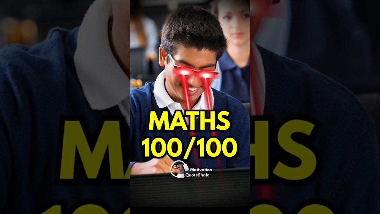 1 Unlock the Secret to Scoring 100/100 in Math Exams! 🔥 | Study Motivation & Tips