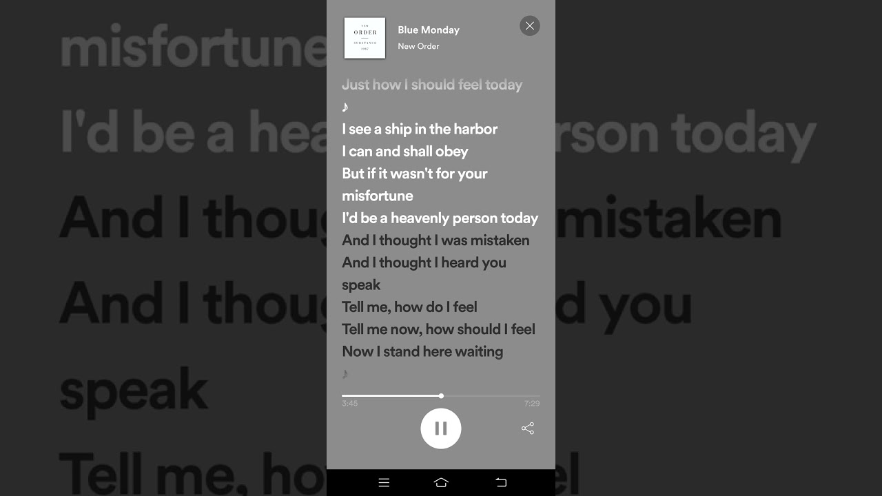 Blue Monday Lyrics - New Order