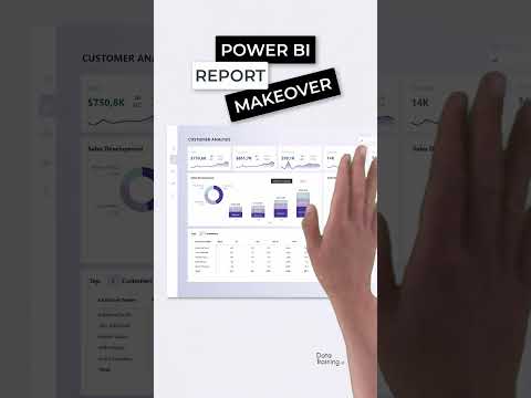 Power BI Report Makeover #shorts #powerbi #design