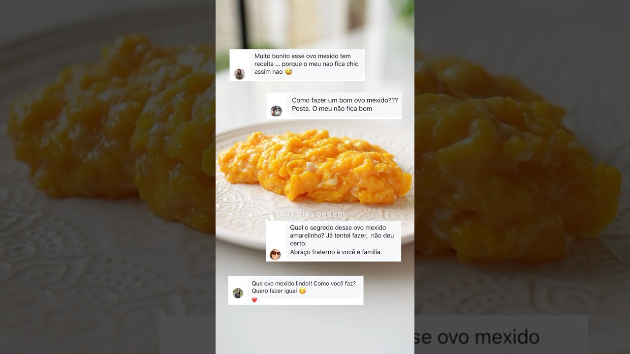 COMO FAZER OVO MEXIDO CREMOSO E AMARELINHO sem usar leite APENAS OVO #receitas