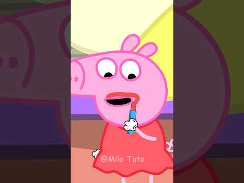 Peppa Lipstick #funny #animation #peppapig #cartoon #xuhuong #humour #doublage