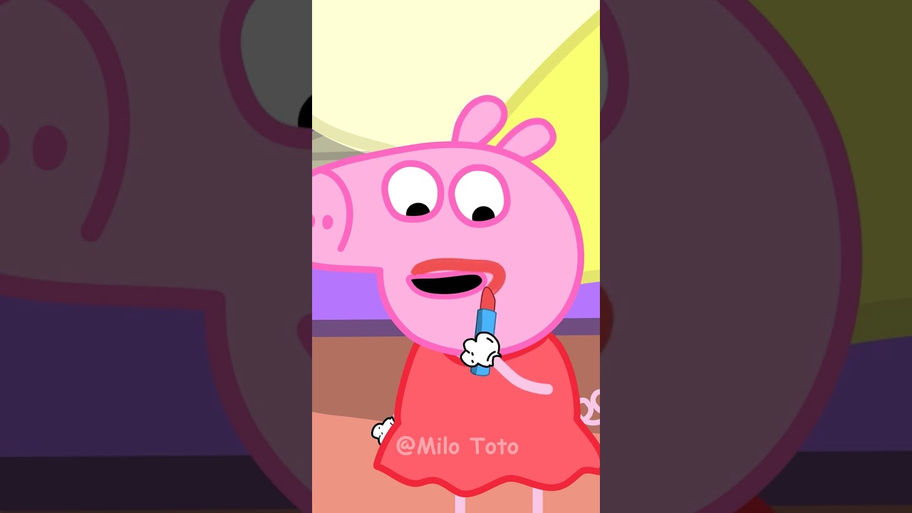 Peppa Lipstick Comedy Parody 😂
