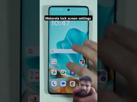 Motorola home and lock screen setting
