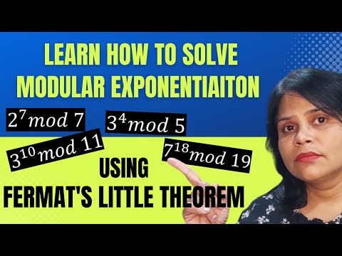 FERMATS LITTLE THEOREM | NUMERALS ON FORMATSTHEOREM | FERMATS THEOREM | MODULAR EXPONENTIATION