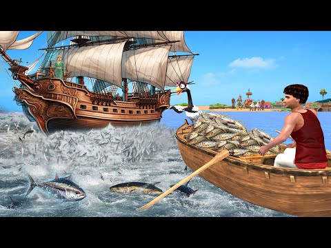 धोखेबाज का साम्राज्य | Sailer And The Greedy Fisherman Moral Hindi Kahaniya