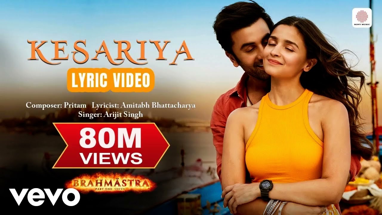 Kesariya Official Lyric Video from Brahmāstra 🎶 | Ranbir & Alia's Hit Song