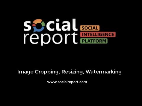 Image watermarking, resizing, cropping