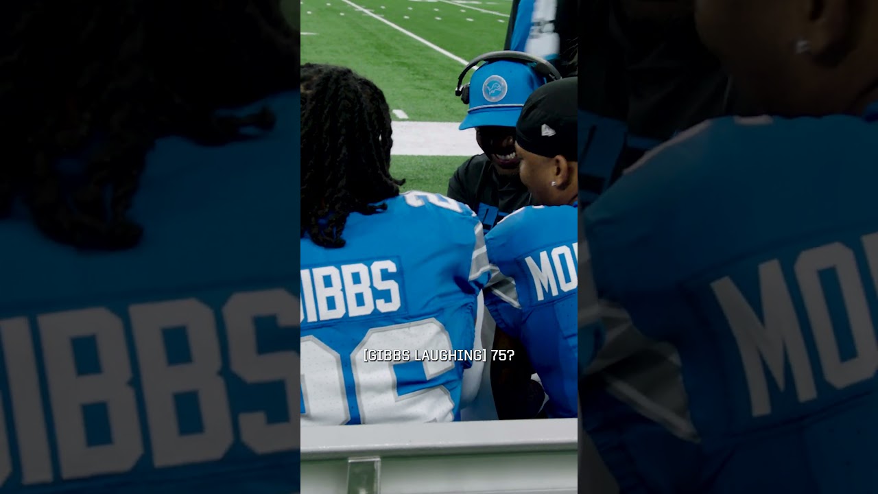 Sam LaPorta Reacts to Jahmyr Gibbs' 70-Yard TD Run 🎙️