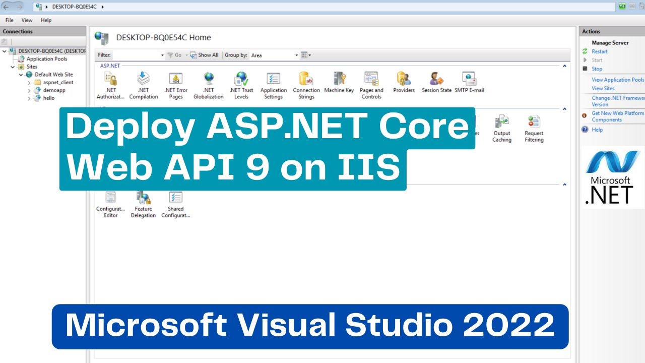 Deploy ASP.NET Core Web API on IIS with Visual Studio 2022