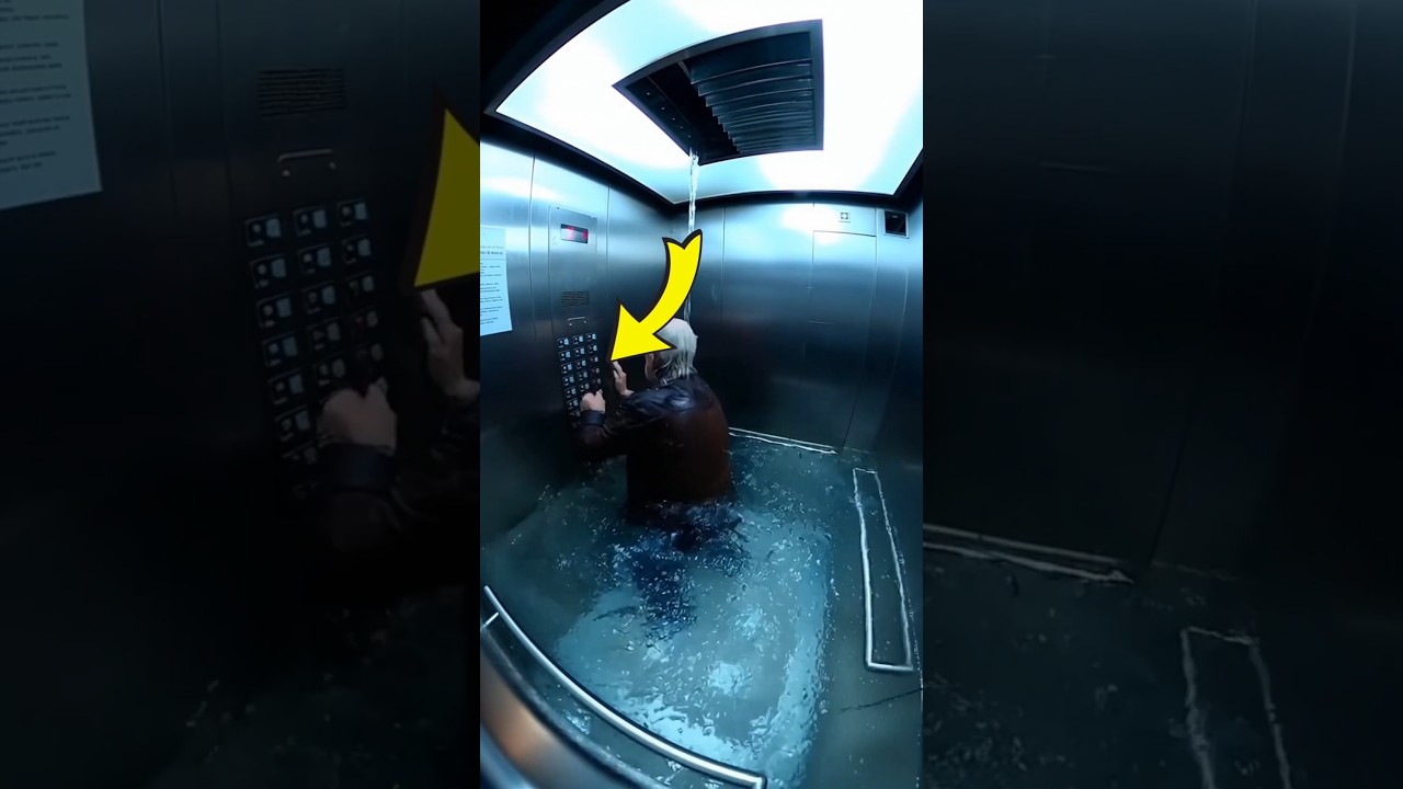 Caught in an Elevator Emergency as Water Levels Rise Rapidly π¨