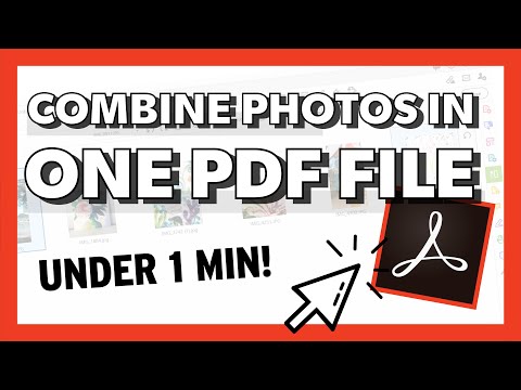 Combine multiple images into a PDF file...a simple tech tutorial!