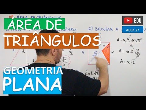 ⭕ Área de Triângulos - GEOMETRIA PLANA (Aula 27)