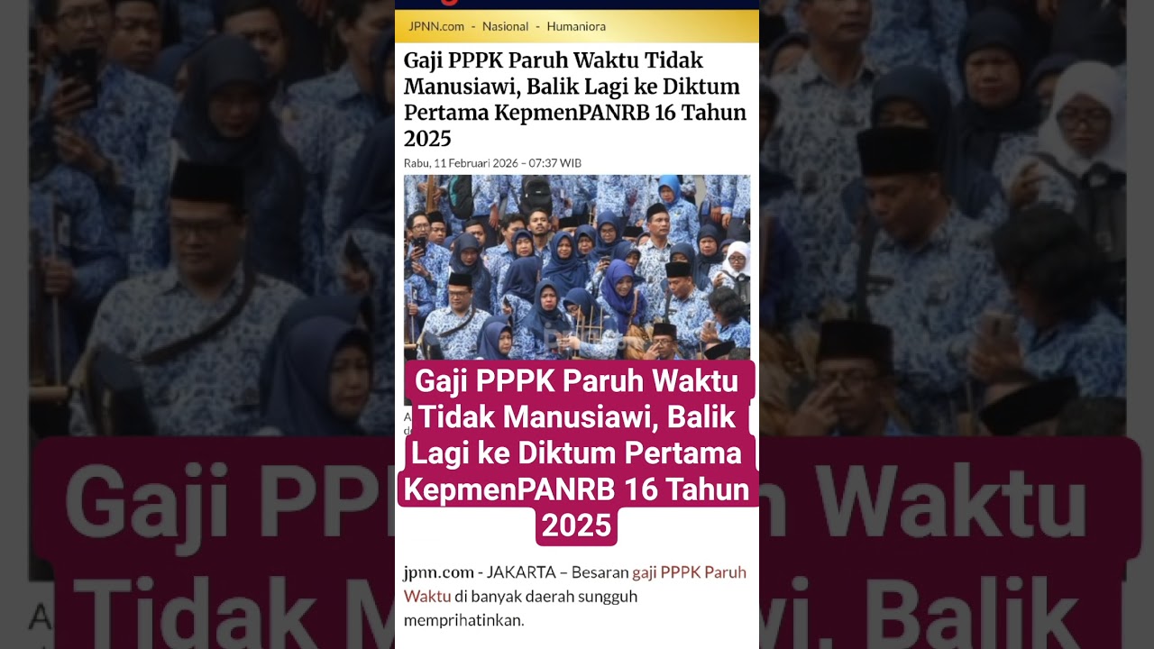 Gaji PPPK Paruh Waktu Kembali ke Ketentuan Lama
