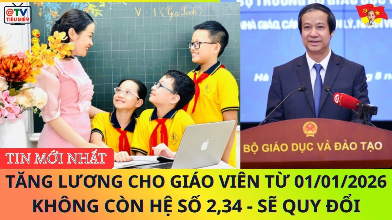 Chính sách tăng lương giáo viên từ 01/01/2026: Bỏ hệ số, tính theo vị trí công tác 📚