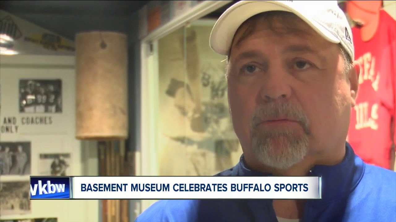 A Grand Island man has an entire museum of Buffalo sports memorabilia in his basement