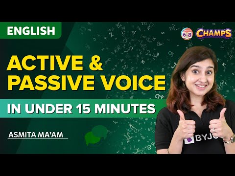 Active and Passive Voice in Under 15 Minutes | CHAMPS 2024