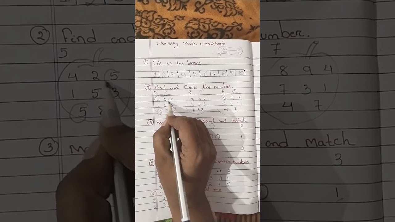 Fun Nursery Math Worksheets for Kids 🎓