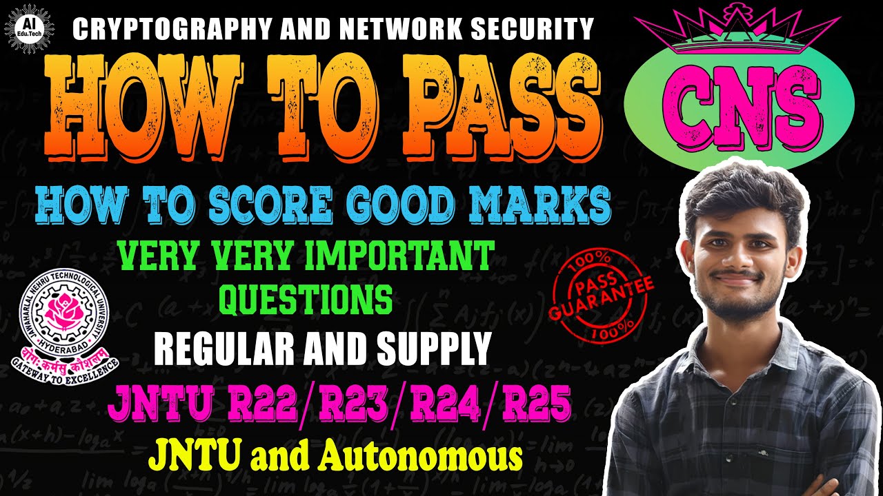 CNS Important Questions for B.Tech 4th Year (R22/R23/R24) 📚