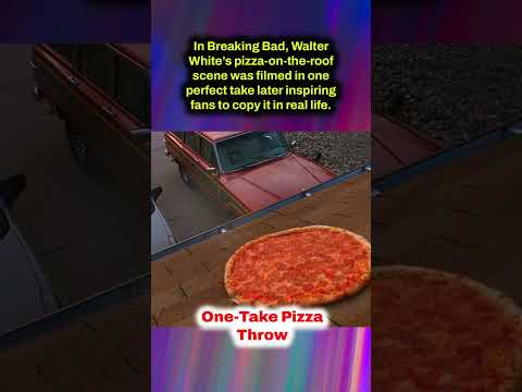 The Legendary One-Take Pizza Throw in Breaking Bad #viral #breakingbad