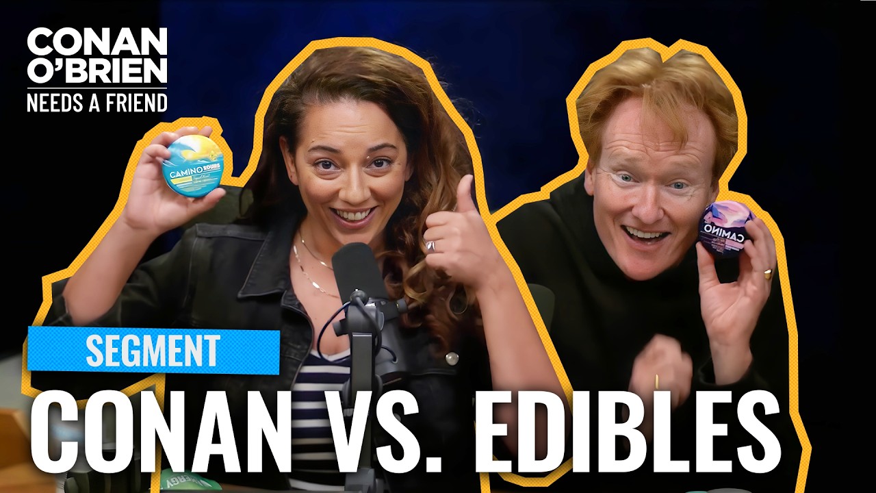 Sona Gives Conan Edibles 🍬 | Conan O'Brien Needs A Friend