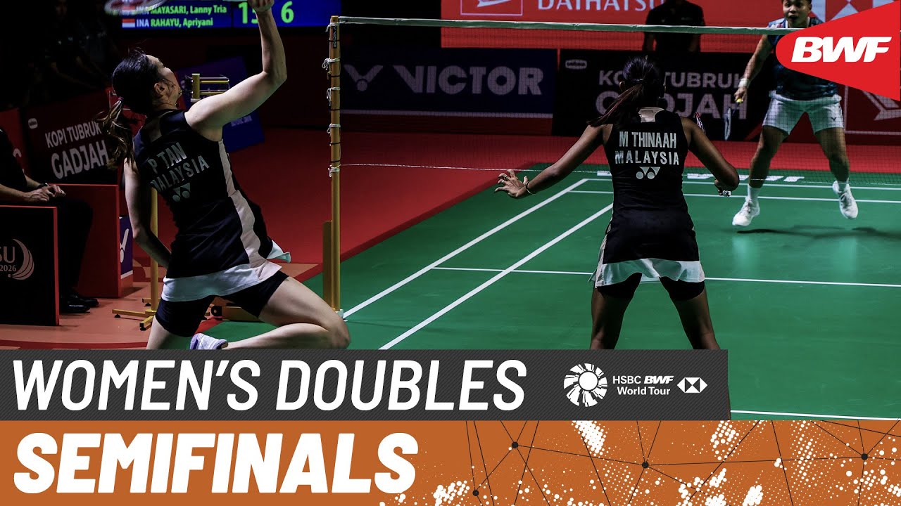 Indonesia Masters 2026 SF: Tan/Muralitharan vs Mayasari/Rahayu 🏸