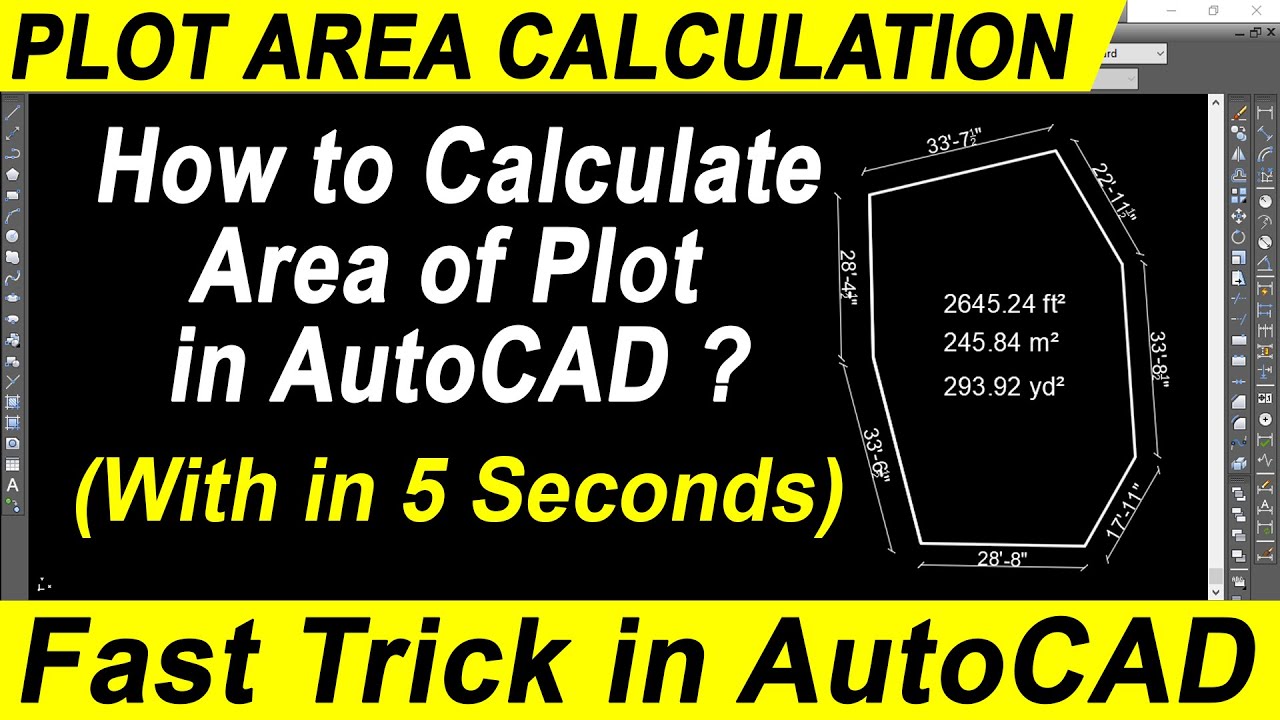 AutoCAD में Plot Area तुरंत कैसे Calculate करें? 🚀 आसान ट्रिक