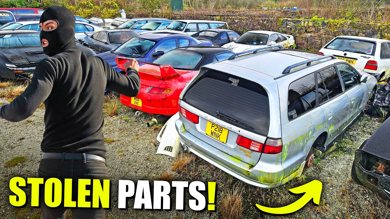 JDM Car Graveyard Stripped by Thieves! π