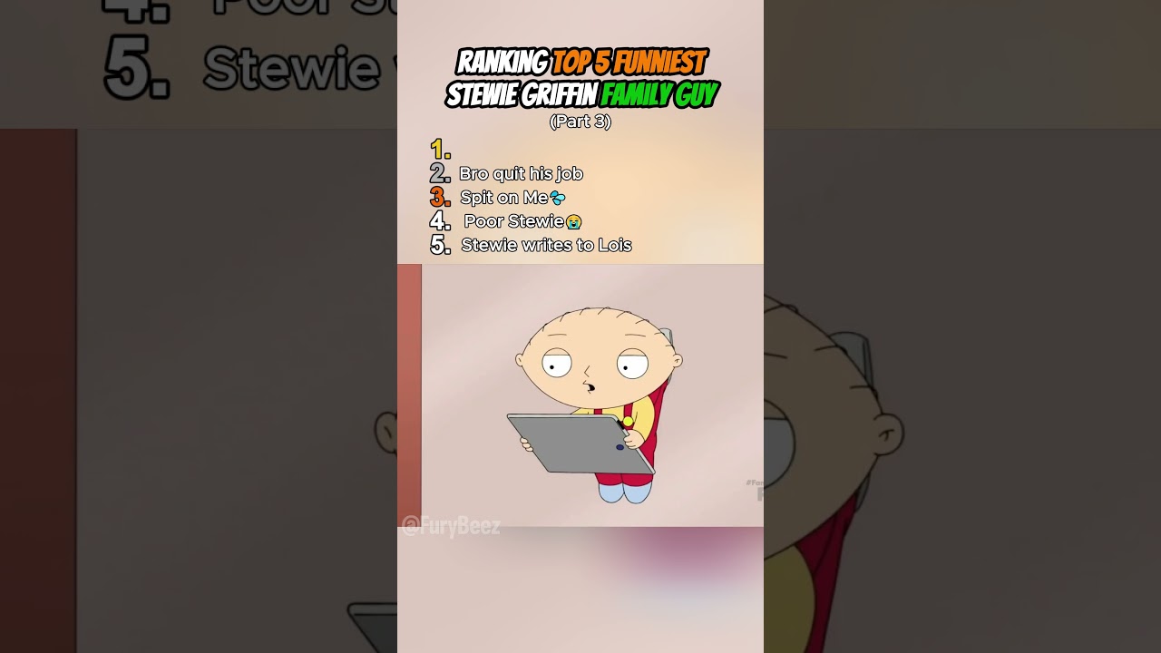 Top 5 Funniest Stewie Griffin Moments 😂