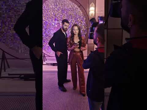 Kan Çiçekleri'nin Baran ve Dilan'ı Yağmur Yüksel ve Barış Baktaş set çıkışı davette