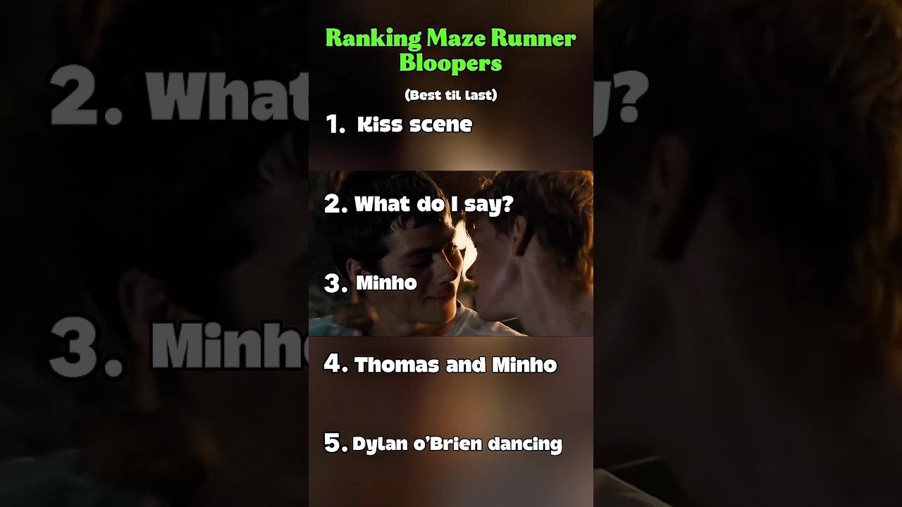 Top Maze Runner Bloopers 🤣