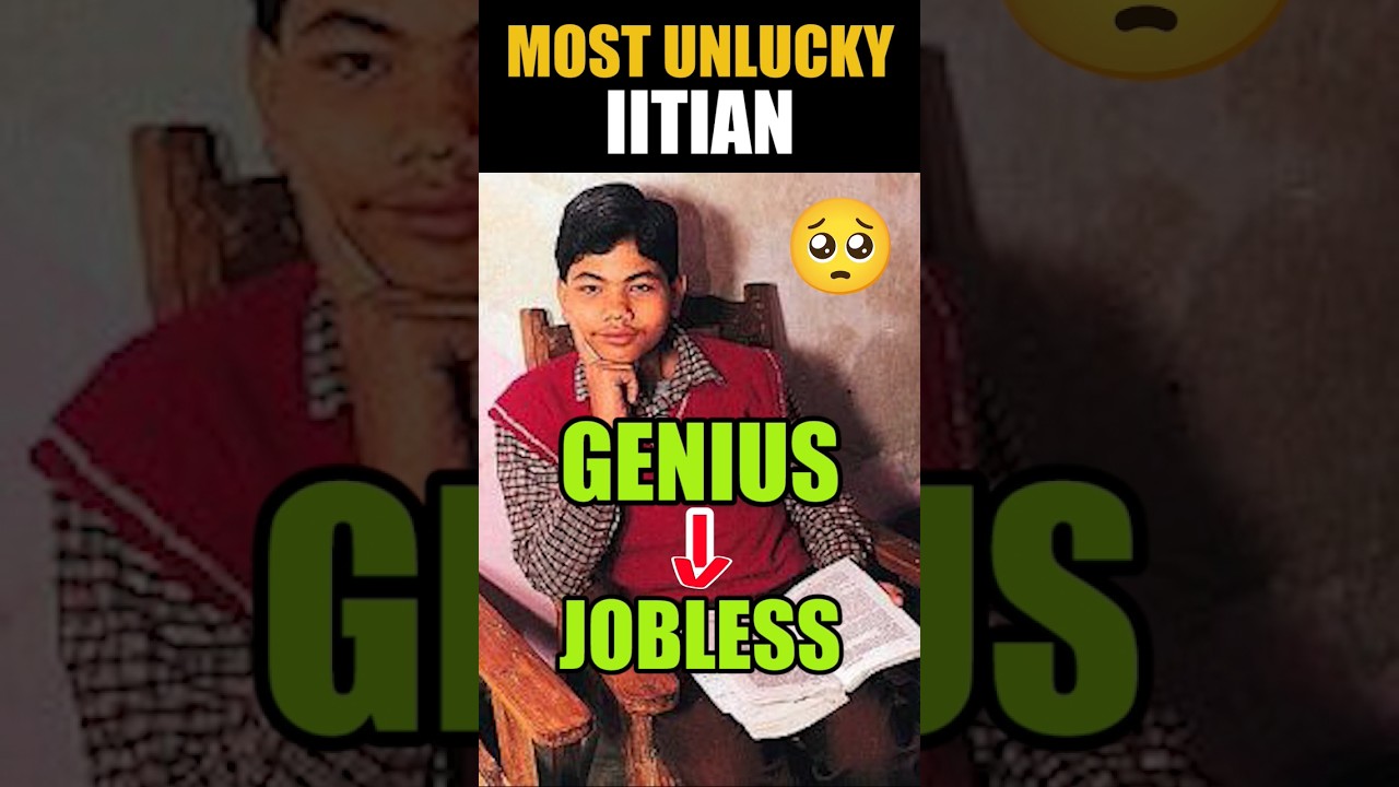 😱 IIT BOMBAY to JOBLESS Person 😔 Sad Story of most Unlucky IITian Prof | Reality of JEE Exam #shorts