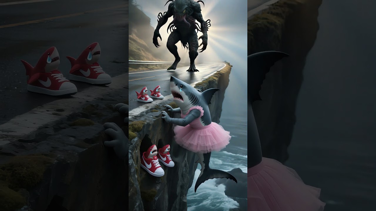 Shark Family in Danger 🦈