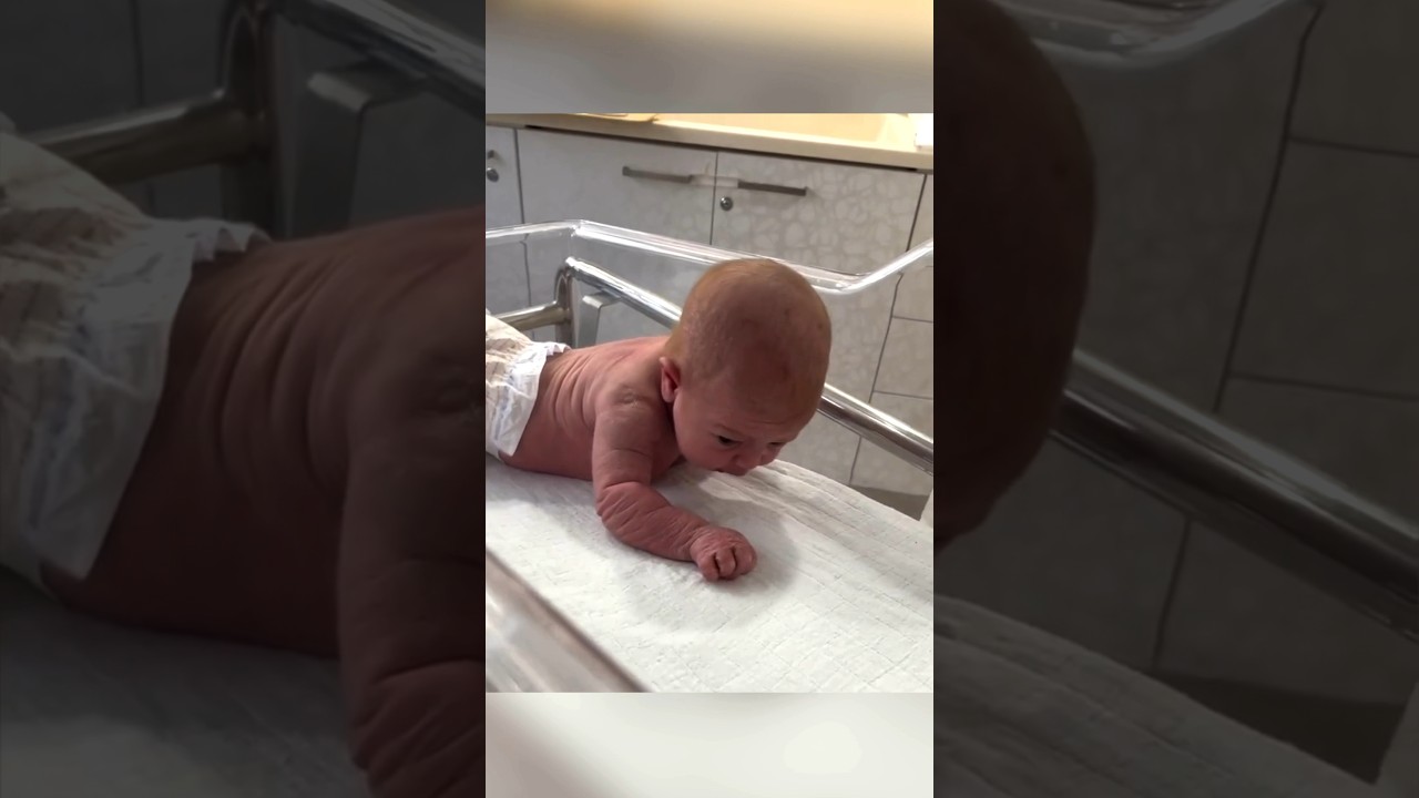 Baby Crawling at Birth! ๐ถ