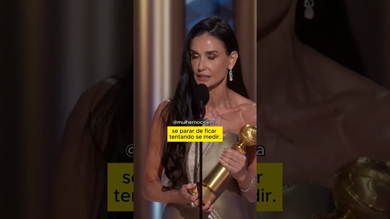 Demi Moore Encanta com Discurso Emocionante no Globo de Ouro 2025 ✨
