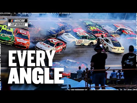 ALL Replays of the 22-Car Crash in Atlanta | 2025 NASCAR Cup Series