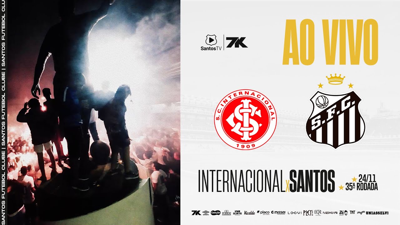 AO VIVO: Internacional x Santos - Brasileirão 24/11/25