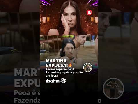 🚨 Martina Sanzi foi expulsa de 'A Fazenda 17' acusada de agressão após briga generalizada na festa.