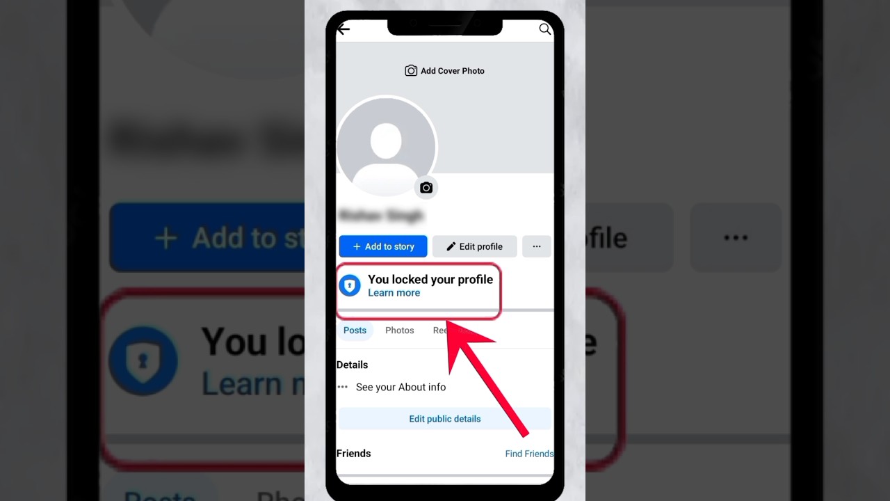 How to lock Facebook profile 😱 Facebook profile lock kaise kare | #shorts