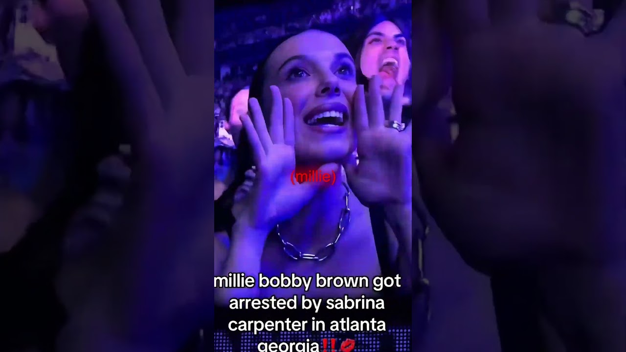 Sabrina Carpenter & Millie Bobby Brown's Emotional Moment 🎶