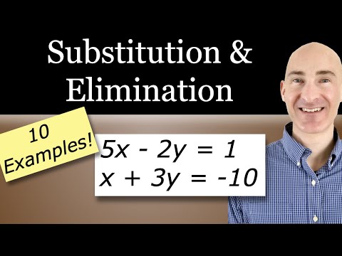 Solving Systems of Linear Equations Using Substitution and Elimination with 2 Equations 2 Variables