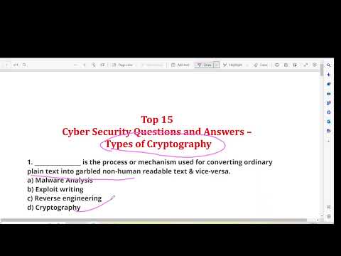 Top 10 Cyber Security and IT Law MCQ on Types of Cryptography