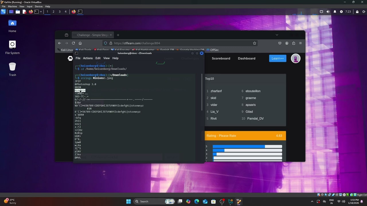 Steganography CTF: Extract Hidden Data from Images 🖼️