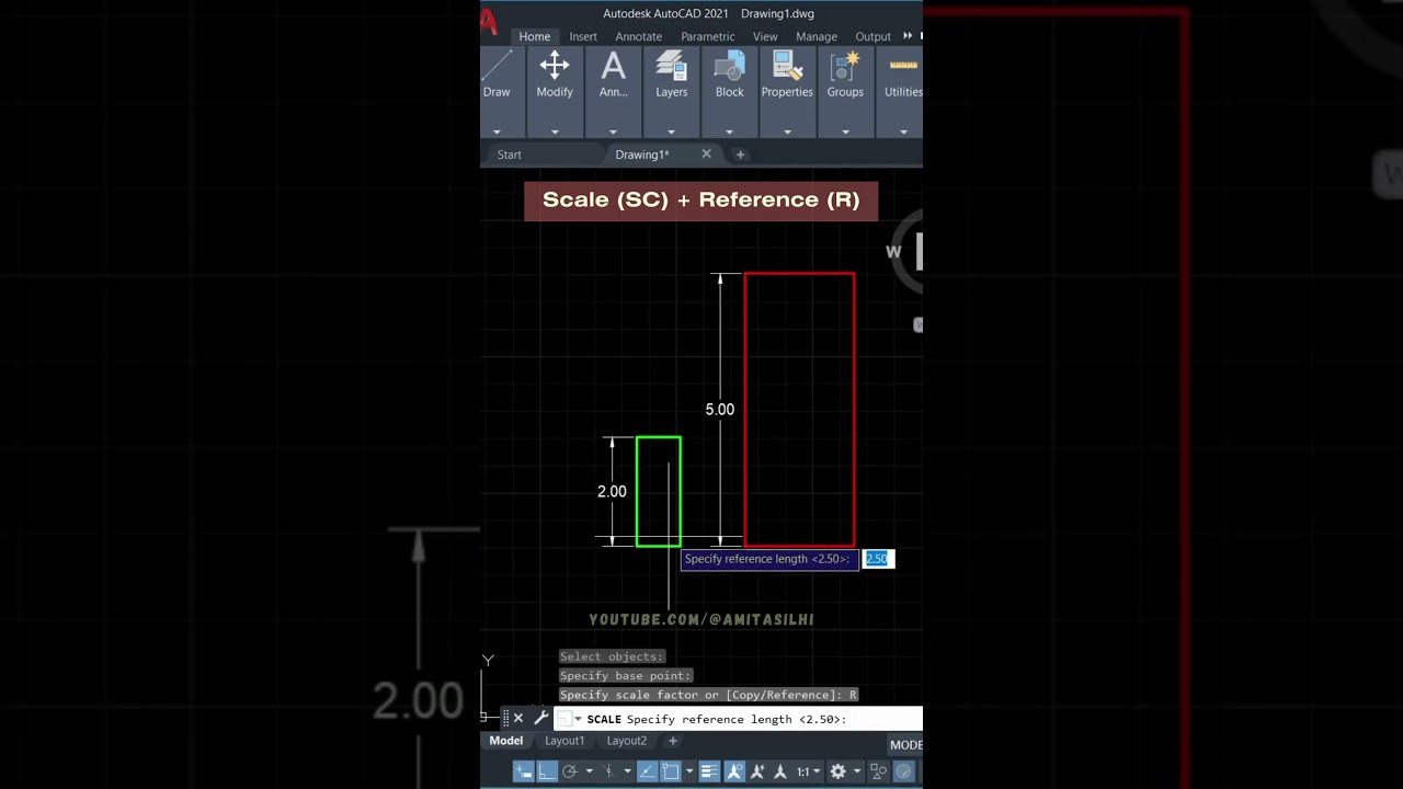 Master AutoCAD's Scale with Reference Command 📐 | Easy Tutorial & Tips