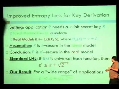 Leftover Hash Lemma, Revisited (Crypto 2011)