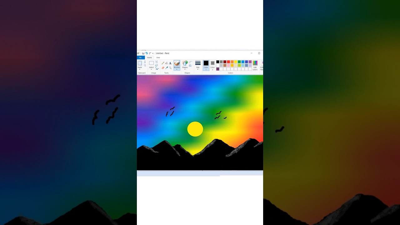 Easy Computer Drawing of Scenic Landscapes π