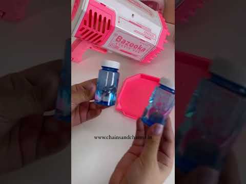 Bazooka Bubble Gun with 69 holes 🫧 # Link to our website is in our bio