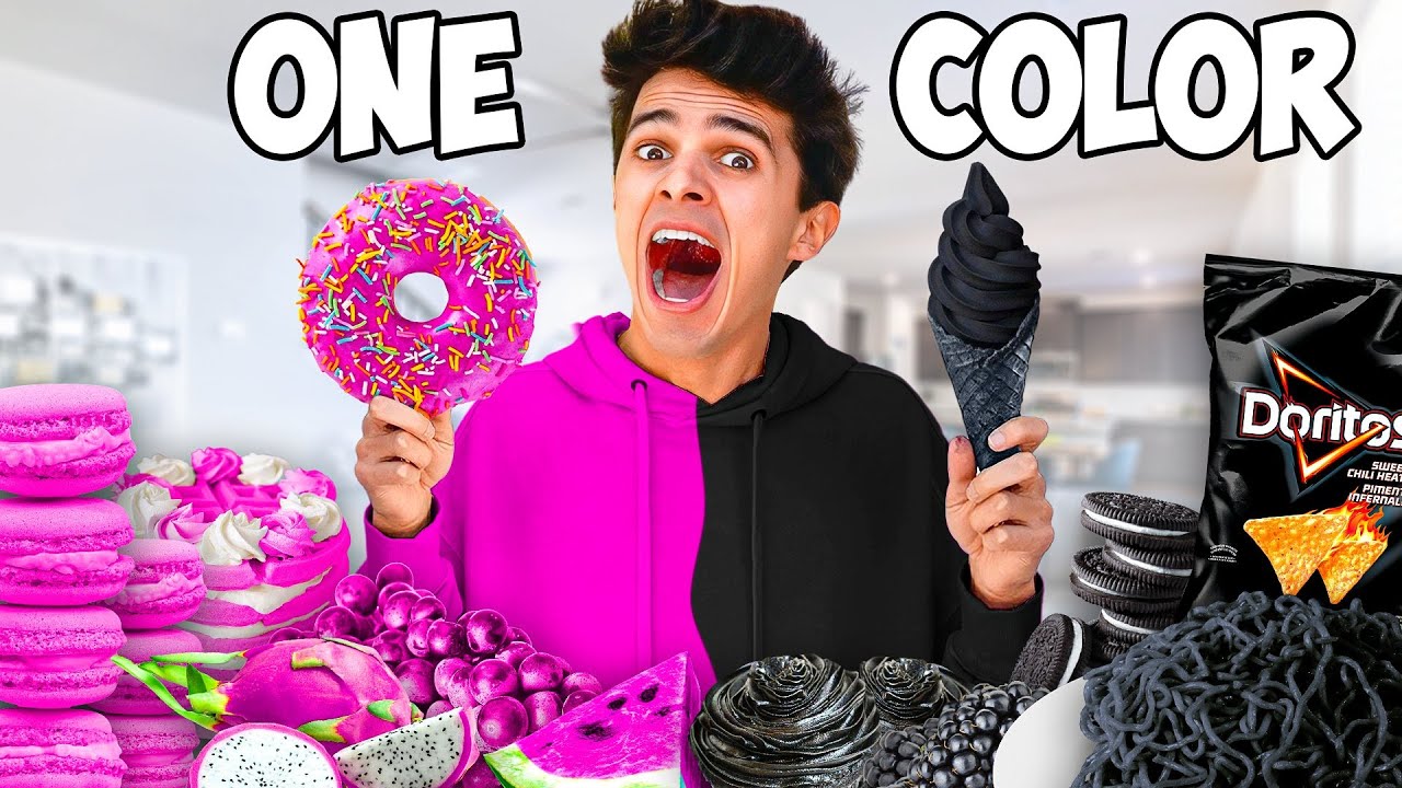 Eating Only One Color for 100 Hours! ๐ค๐