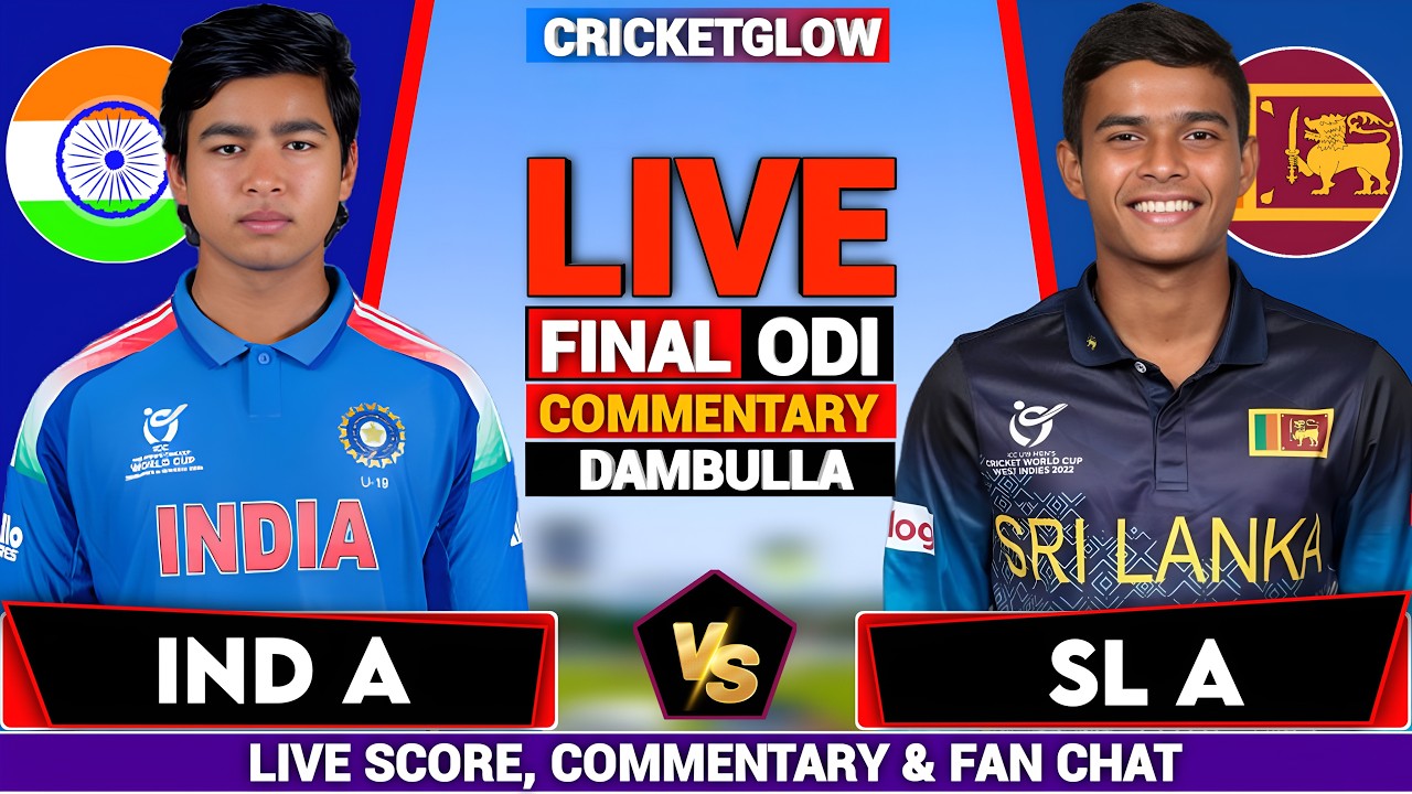 🔴Live: India A vs Sri Lanka A, Live Analysis, Final ODI Match 2026 | IND vs SL Live Cricket Match